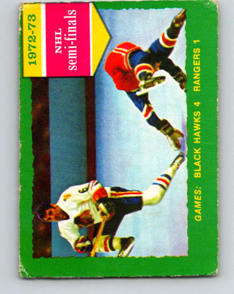 1973-74 O-Pee-Chee #196 Series F Blackhawks/Rangers V8532