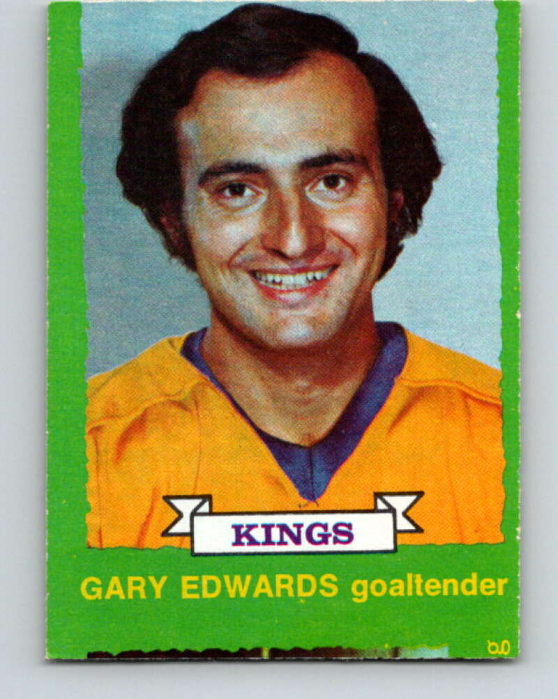 1973-74 O-Pee-Chee #199 Gary Edwards Los Angeles Kings V8544