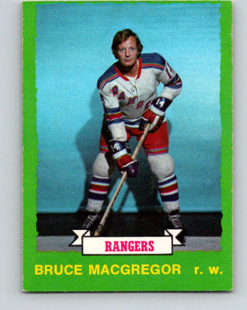 1973-74 O-Pee-Chee #201 Bruce MacGregor New York Rangers V8546