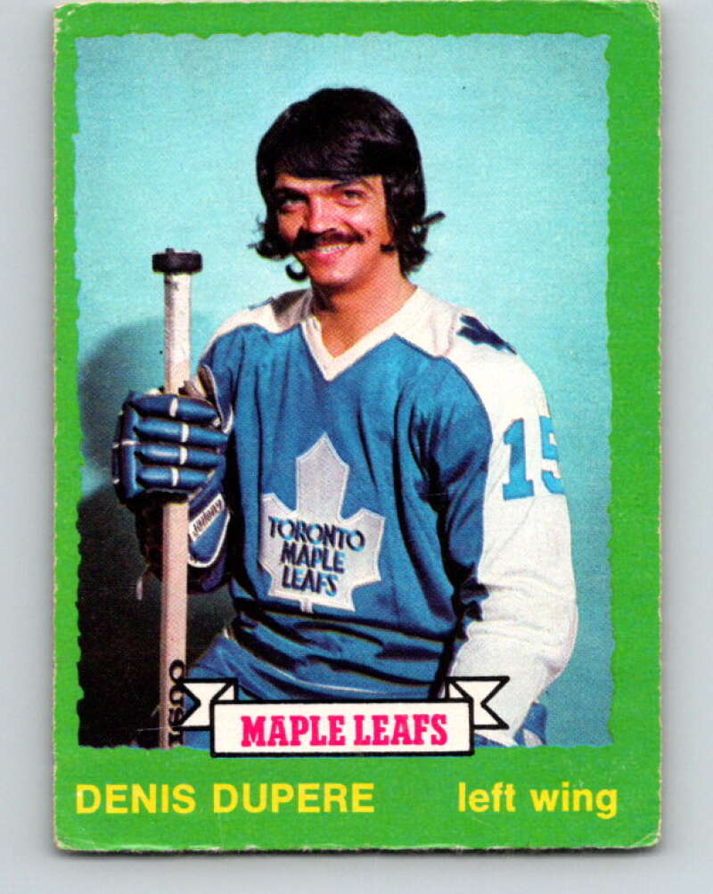 1973-74 O-Pee-Chee #210 Denis Dupere Toronto Maple Leafs V8561