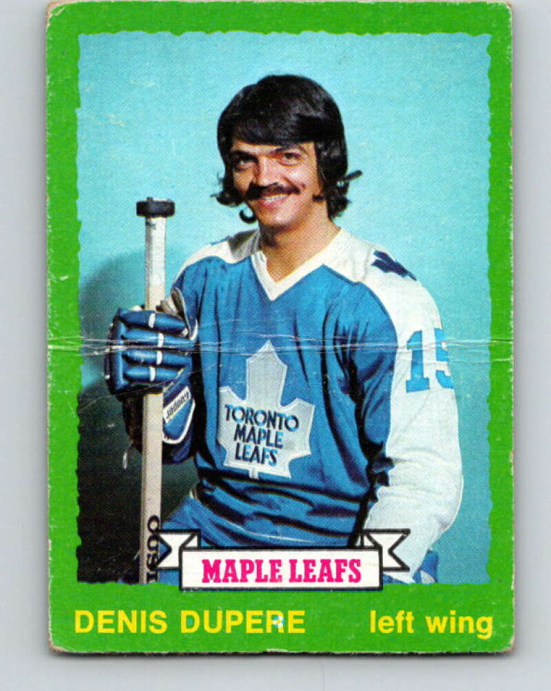1973-74 O-Pee-Chee #210 Denis Dupere Toronto Maple Leafs V8565