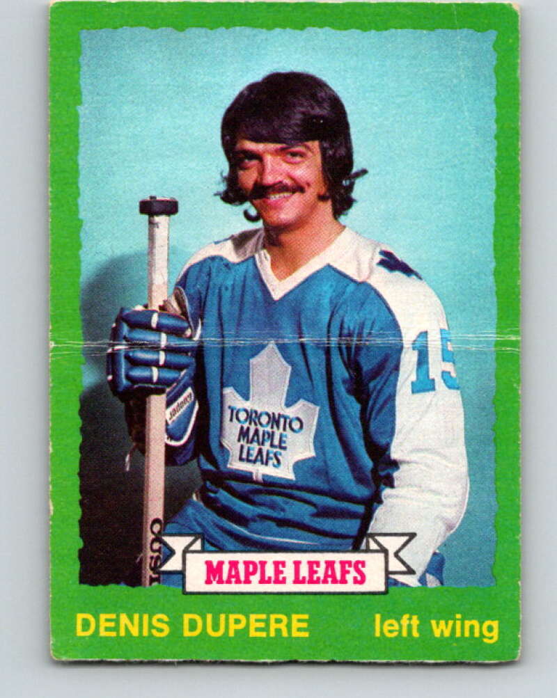 1973-74 O-Pee-Chee #210 Denis Dupere Toronto Maple Leafs V8567