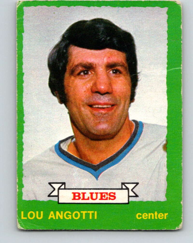1973-74 O-Pee-Chee #224 Lou Angotti St. Louis Blues V8582