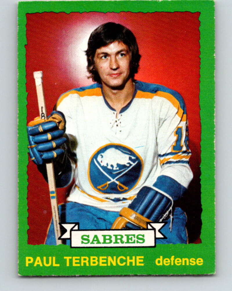 1973-74 O-Pee-Chee #229 Paul Terbenche Buffalo Sabres V8593