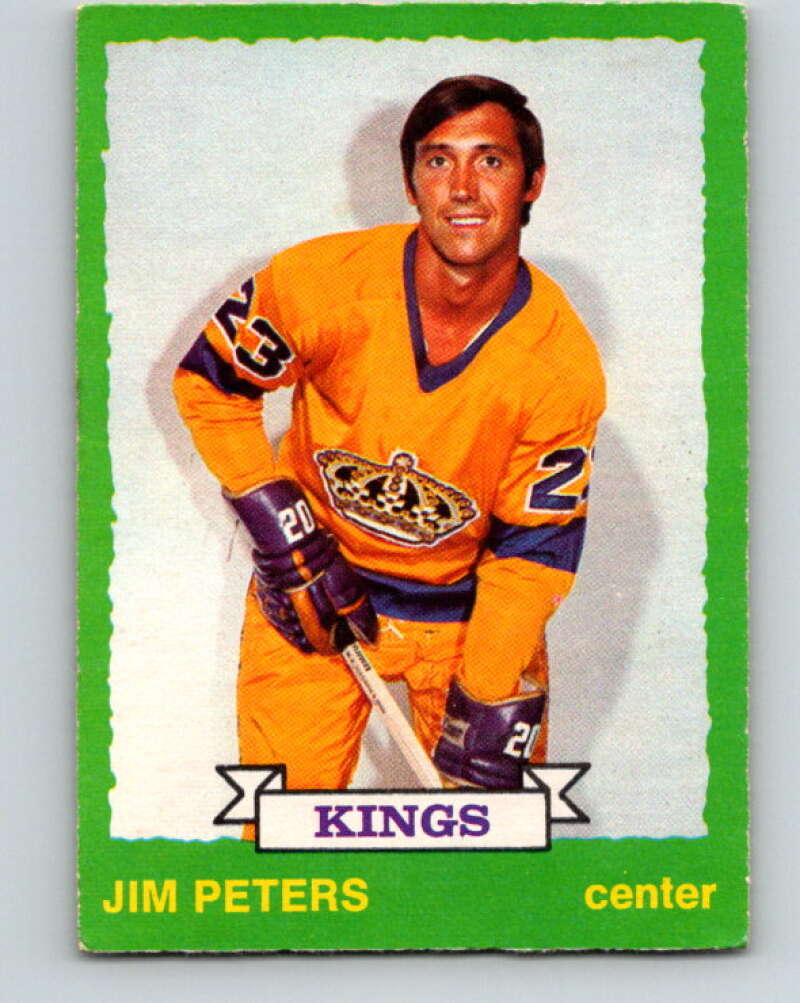 1973-74 O-Pee-Chee #231 Jim Peters Los Angeles Kings V8597