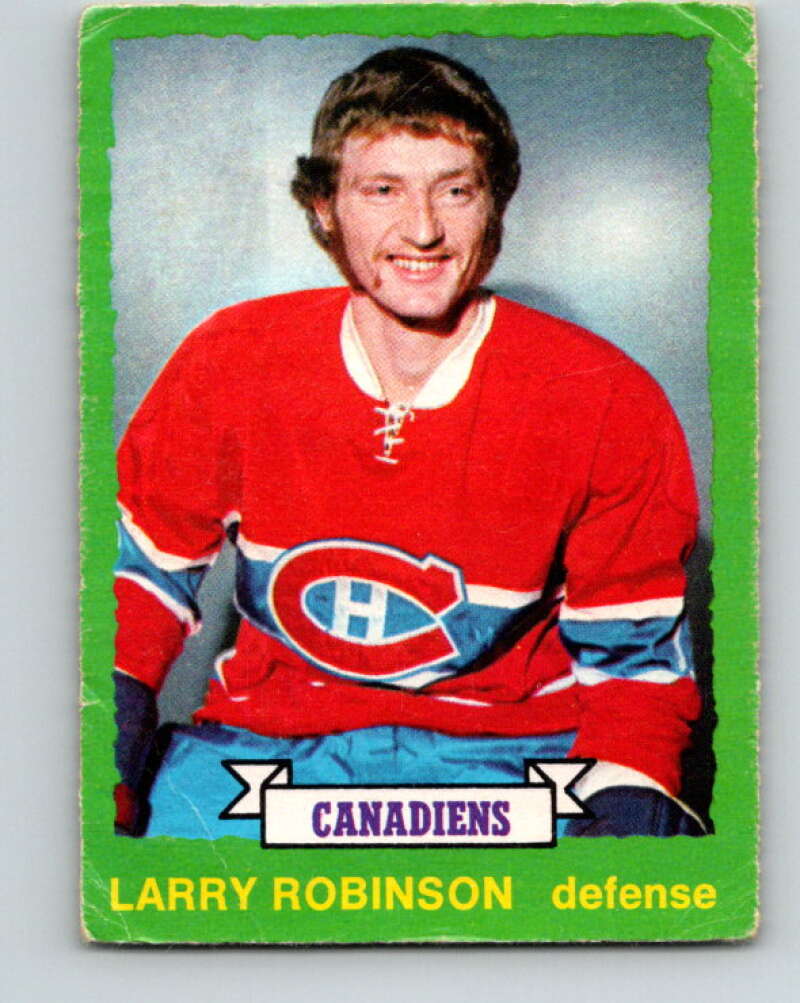 1973-74 O-Pee-Chee #237 Larry Robinson RC Rookie Montreal Canadiens V8606