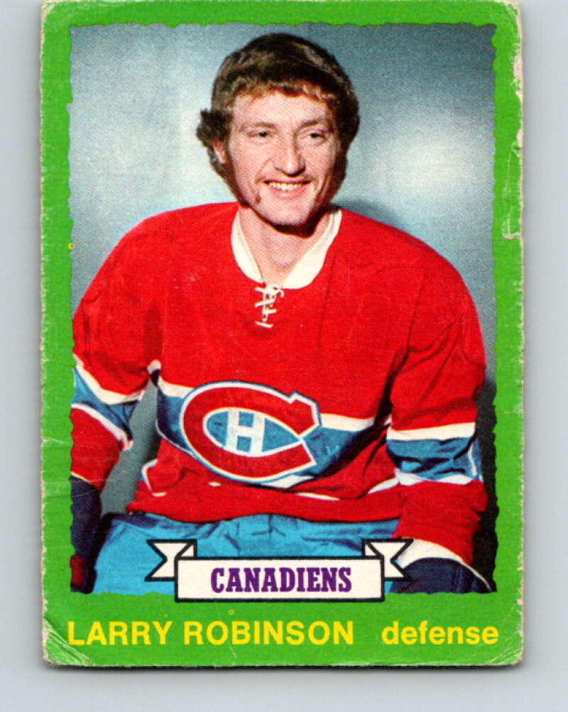 1973-74 O-Pee-Chee #237 Larry Robinson RC Rookie Montreal Canadiens V8607