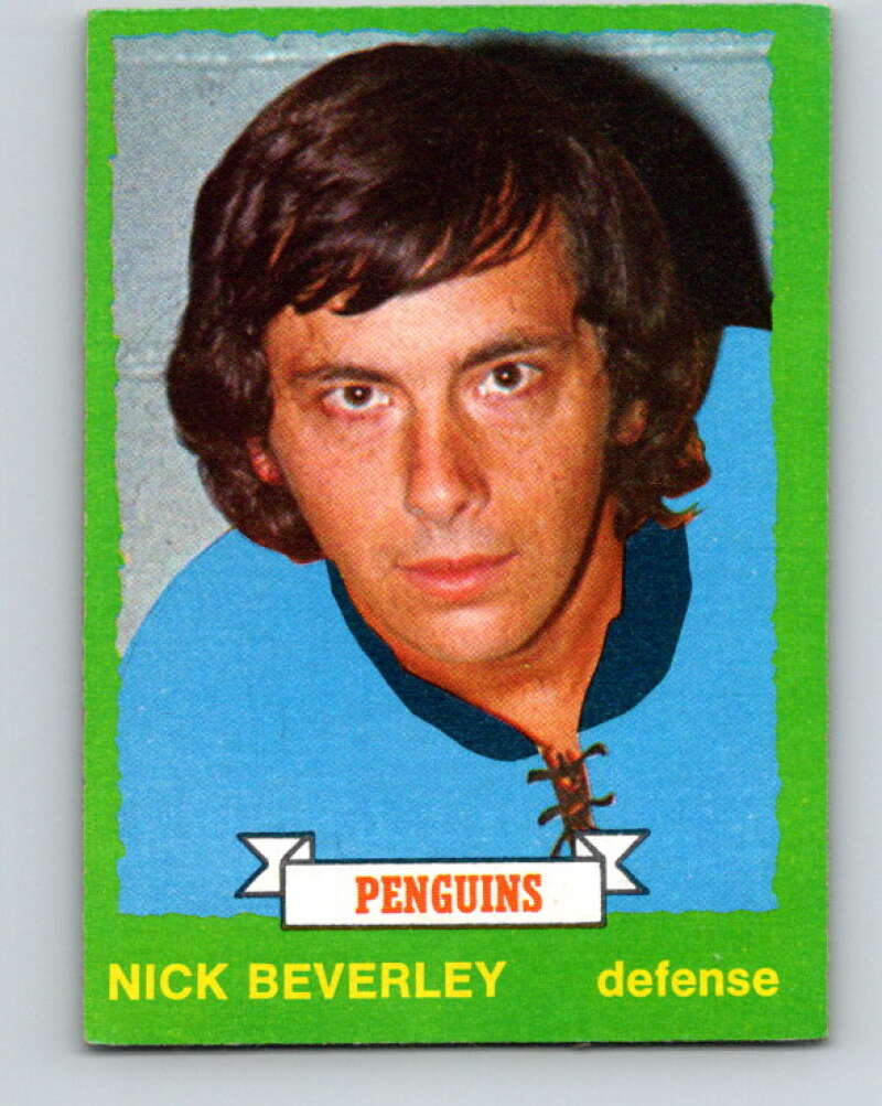 1973-74 O-Pee-Chee #239 Nick Beverley Pittsburgh Penguins V8612