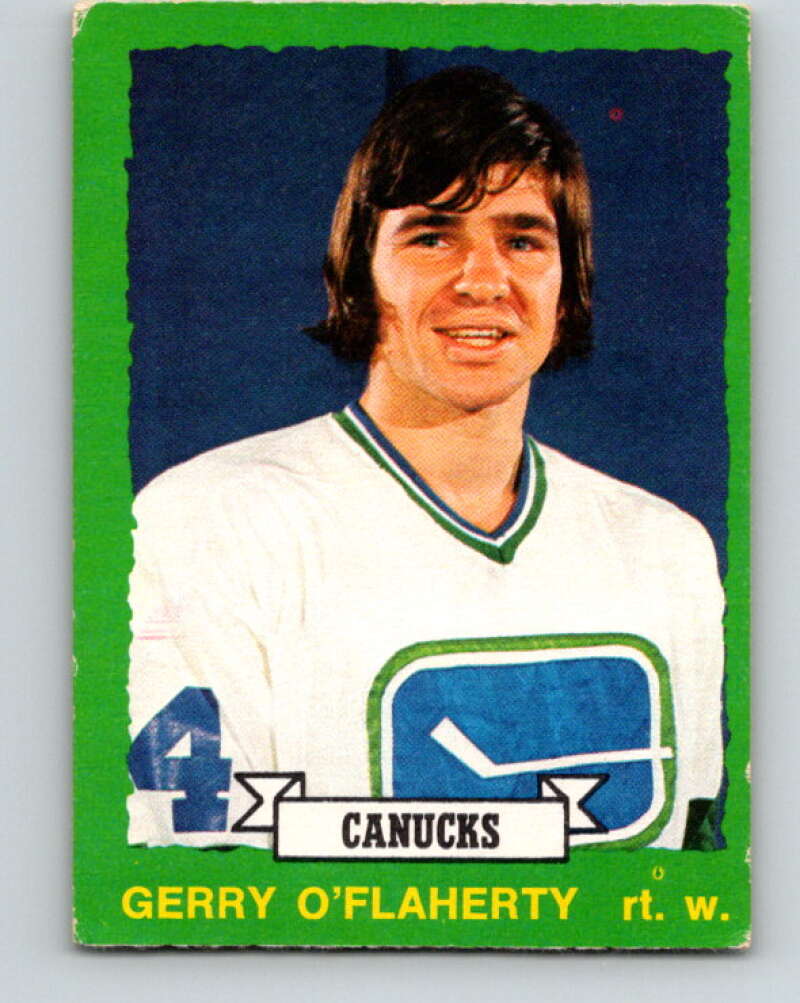 1973-74 O-Pee-Chee #250 Gerry O'Flaherty Vancouver Canucks V8627