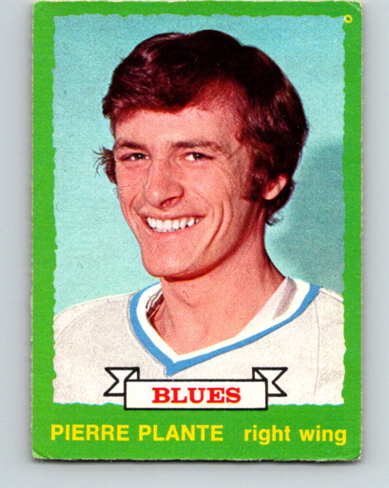 1973-74 O-Pee-Chee #255 Pierre Plante RC Rookie St. Louis Blues V8634
