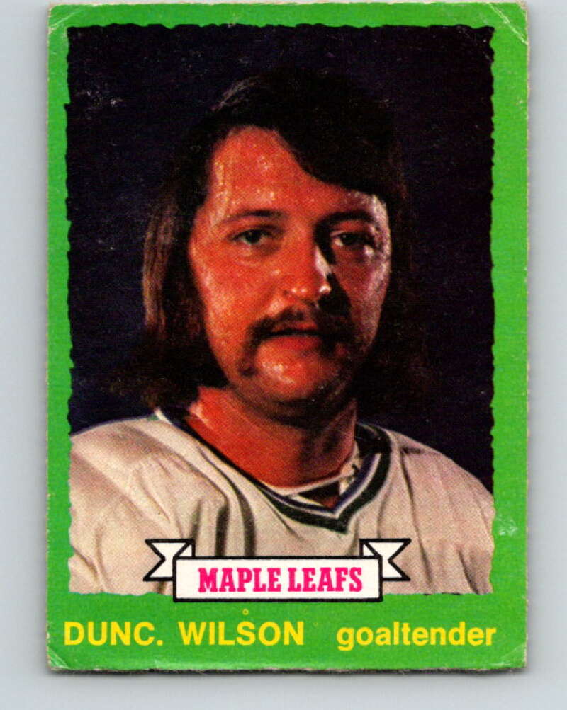 1973-74 O-Pee-Chee #257 Dunc Wilson Toronto Maple Leafs V8635