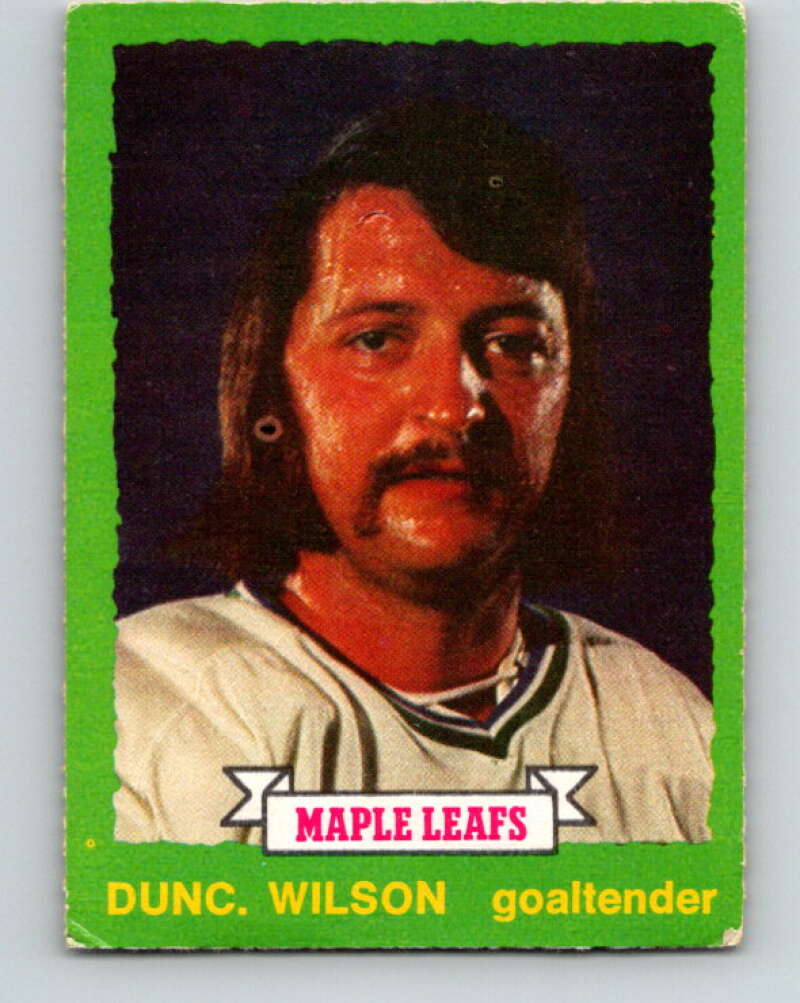 1973-74 O-Pee-Chee #257 Dunc Wilson Toronto Maple Leafs V8637
