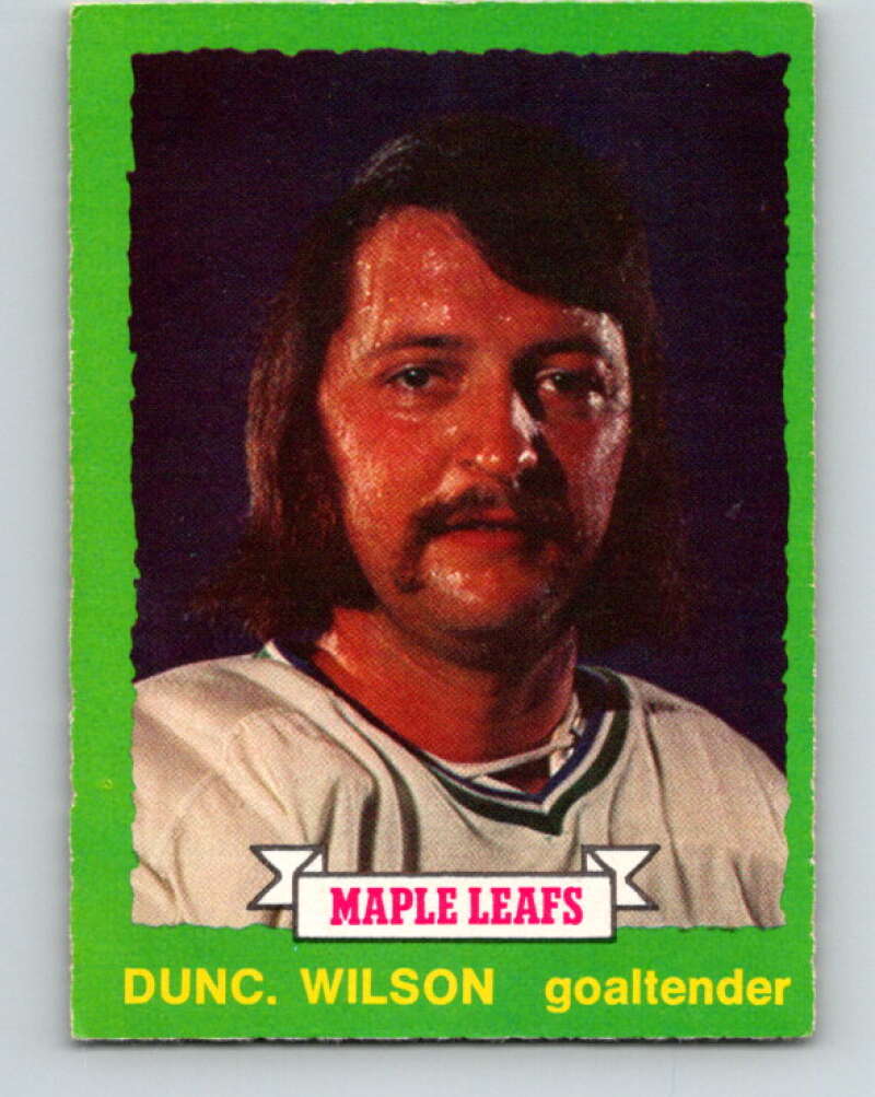 1973-74 O-Pee-Chee #257 Dunc Wilson Toronto Maple Leafs V8640