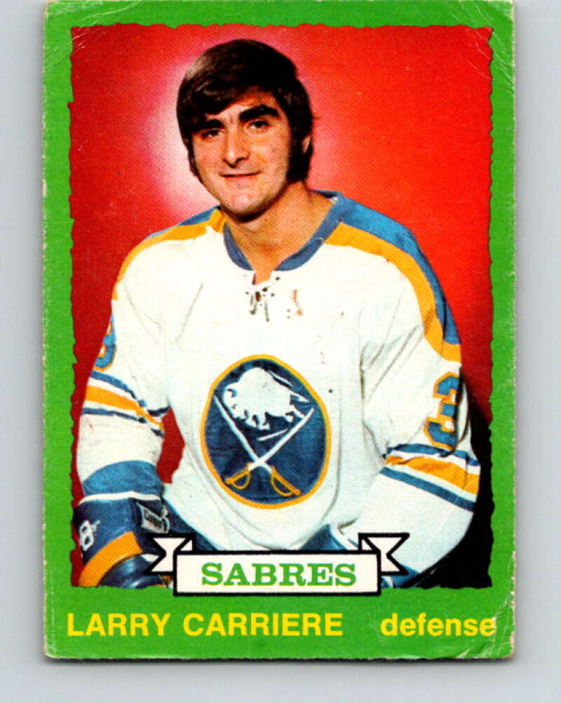 1973-74 O-Pee-Chee #260 Larry Carriere Buffalo Sabres V8643