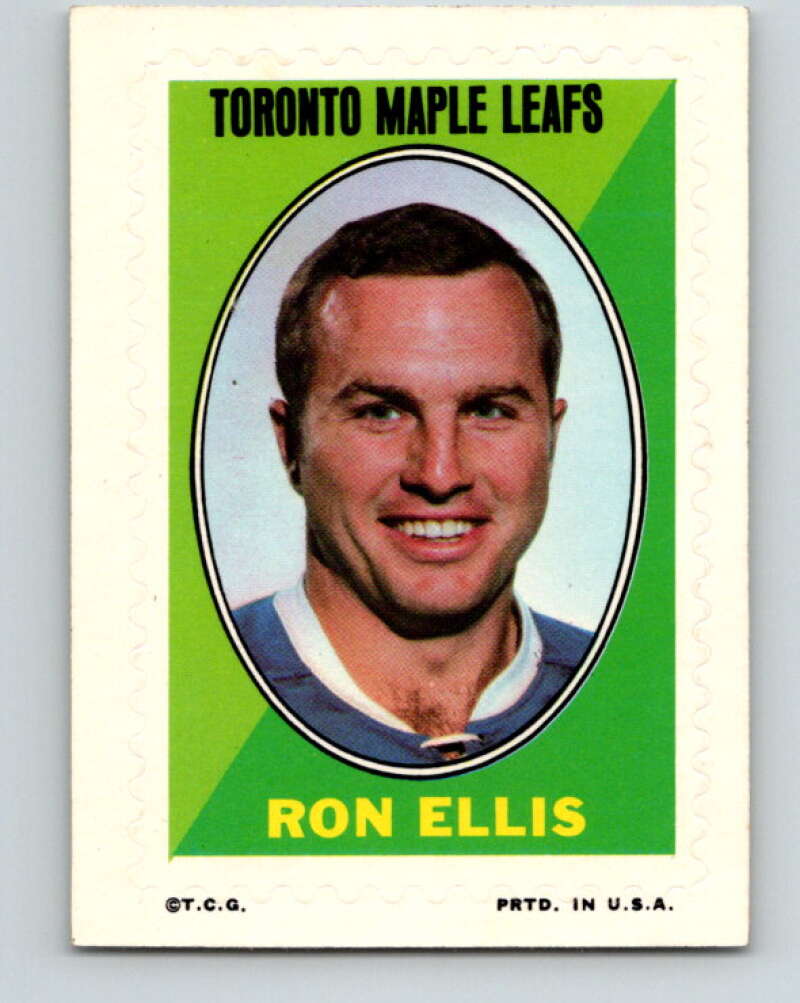 1970-71 Topps Sticker Stamps #5 Ron Ellis Toronto Maple Leafs V8655