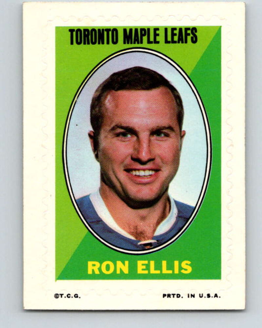 1970-71 Topps Sticker Stamps #5 Ron Ellis  Toronto Maple Leafs  V8655