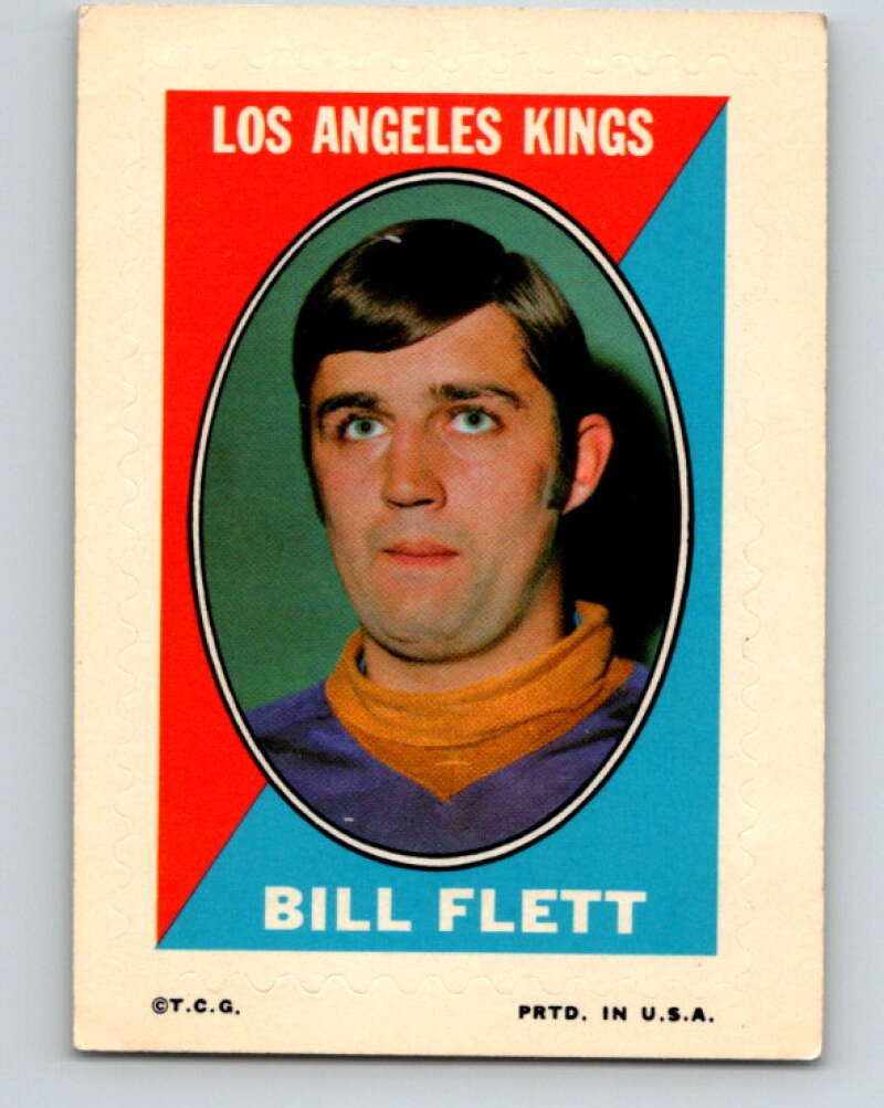 1970-71 Topps Sticker Stamps #8 Bill Flett Los Angeles Kings V8660