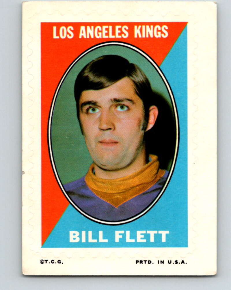 1970-71 Topps Sticker Stamps #8 Bill Flett Los Angeles Kings V8661