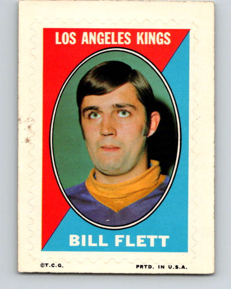 1970-71 Topps Sticker Stamps #8 Bill Flett Los Angeles Kings V8662