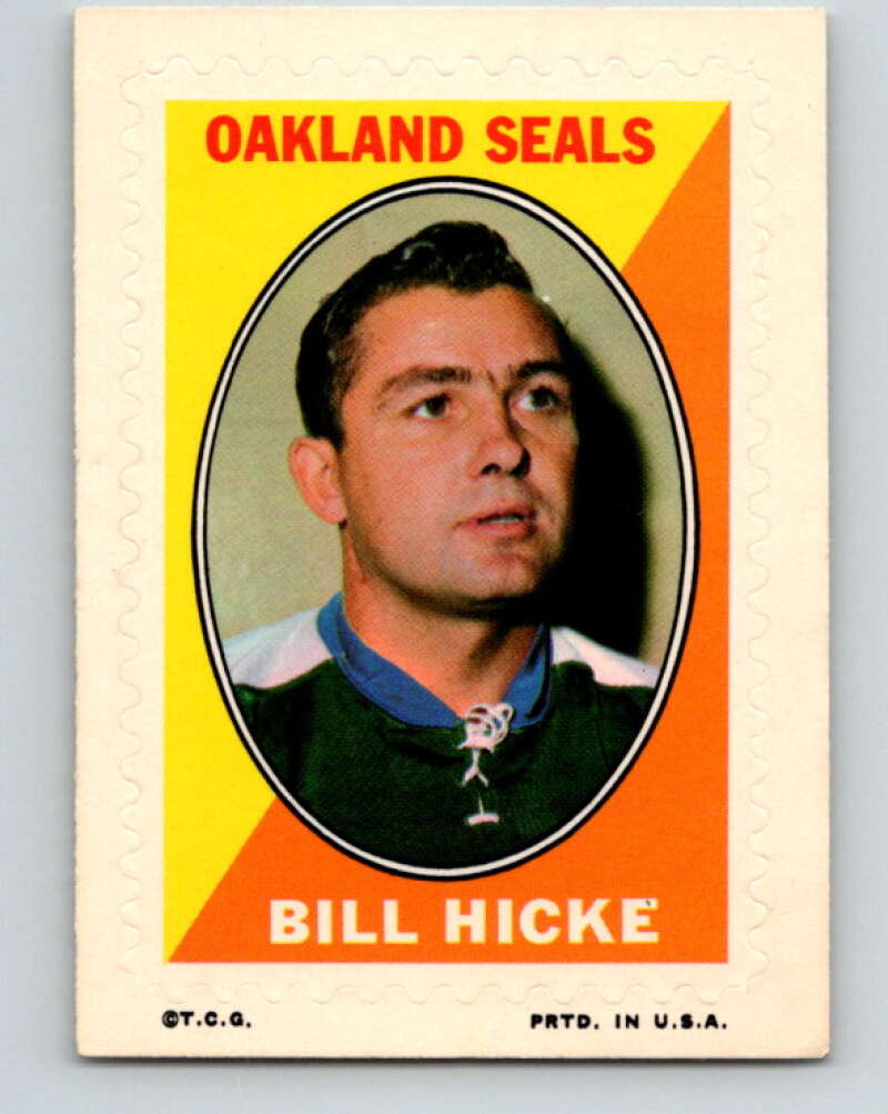 1970-71 Topps Sticker Stamps #12 Bill Hicke Oakland Seals V8668