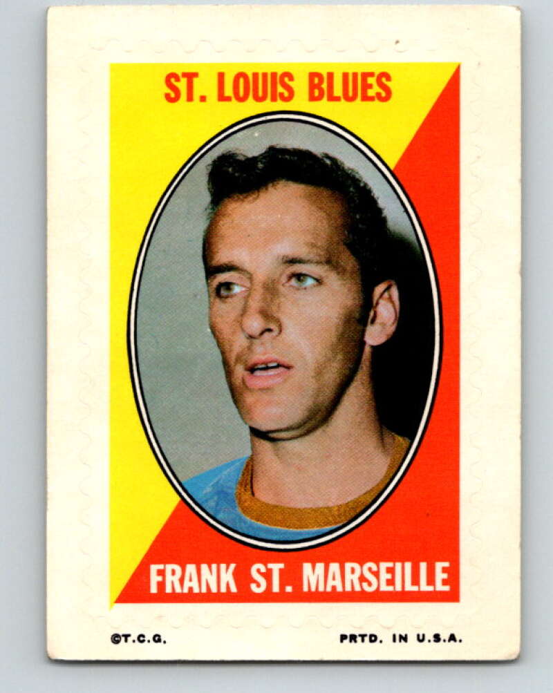 1970-71 Topps Sticker Stamps #28 Frank St. Marseille St. Louis Blues V8685