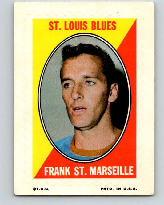 1970-71 Topps Sticker Stamps #28 Frank St. Marseille  St. Louis Blues  V8685