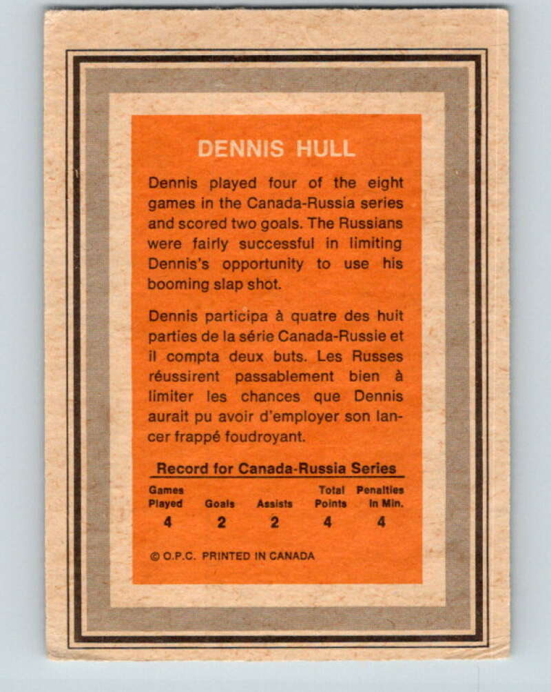 1972-73 O-Pee-Chee Team Canada #15 Dennis Hull V8762