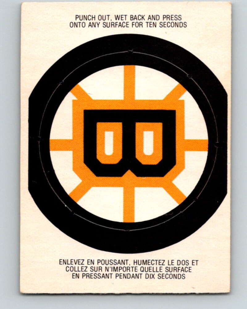1973-74 O-Pee-Chee Team Crests #3 Boston Bruins V8816