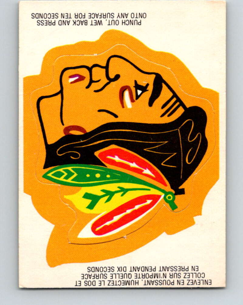 1973-74 O-Pee-Chee Team Crests #6 Chicago Blackhawks V8820