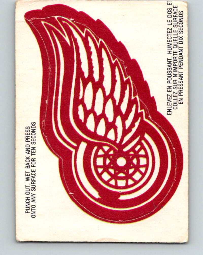 1973-74 O-Pee-Chee Team Crests #7 Detroit Red Wings V8824
