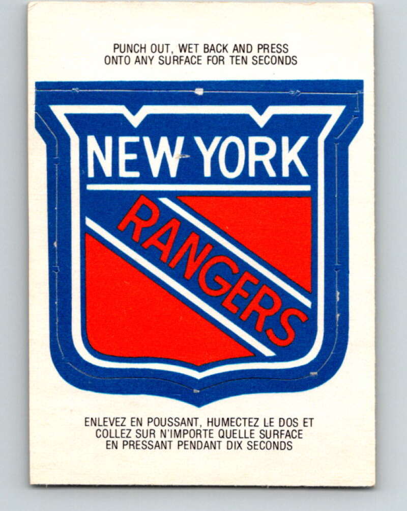 1973-74 O-Pee-Chee Team Crests #12 New York Rangers V8832