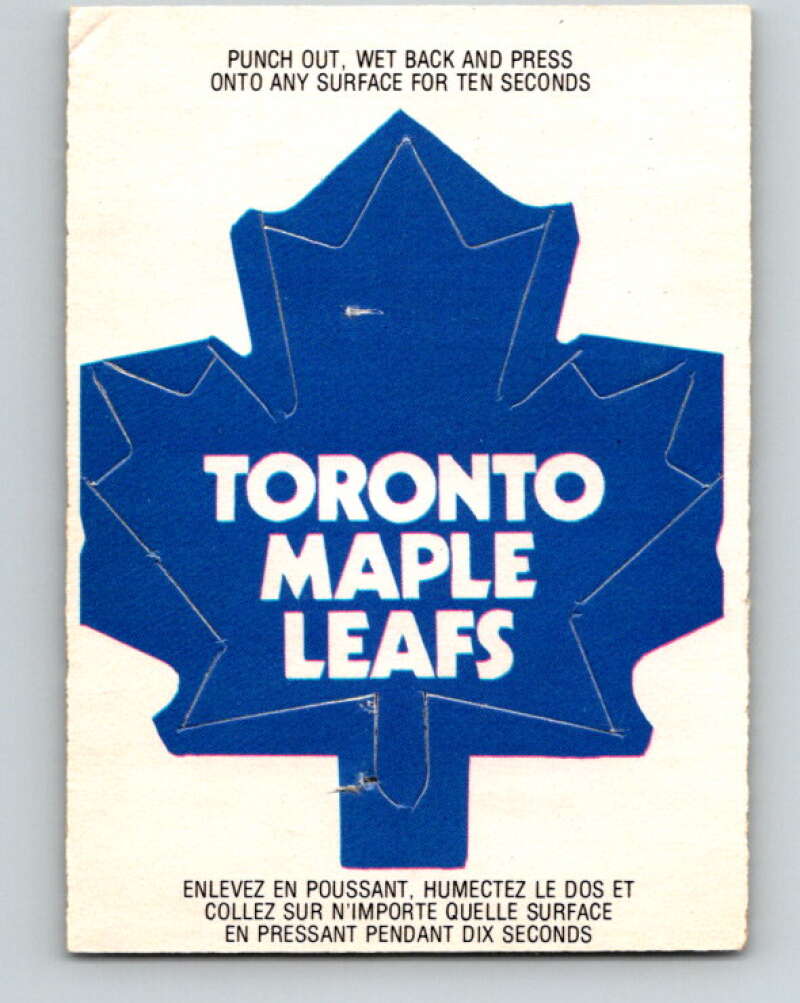 1973-74 O-Pee-Chee Team Crests #16 Toronto Maple Leafs V8844