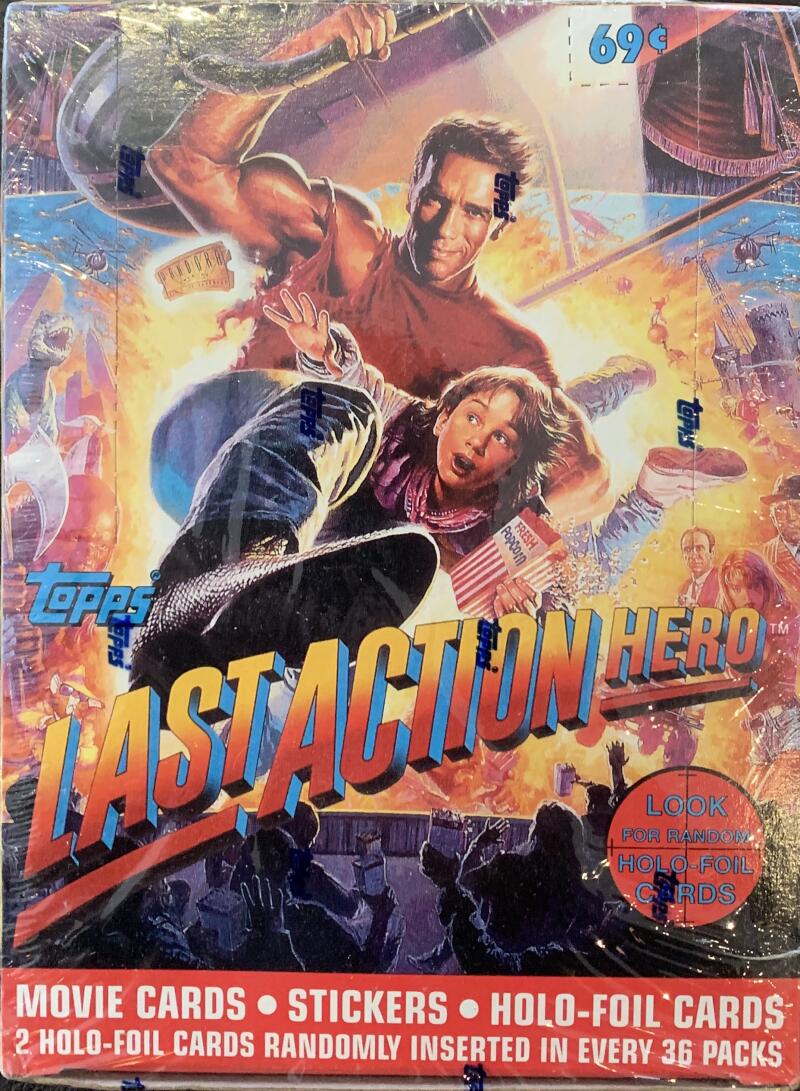 1993 Topps Last Action Hero Movie Cards Hobby Sealed Box - 36 Packs