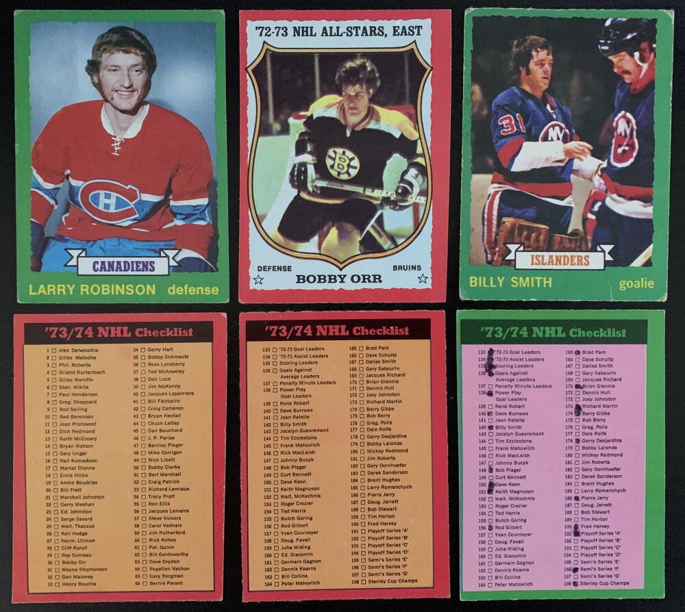 1973-74 O-Pee-Chee NHL Hockey Complete Set 1-264 Robinson RC *0172