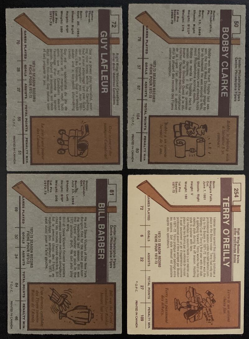 1973-74 O-Pee-Chee NHL Hockey Complete Set 1-264 Robinson RC *0172