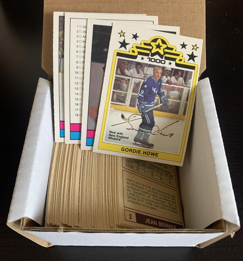 1977-78 WHA O-Pee-Chee NHL Hockey Complete Set 1-66 MINT *0173