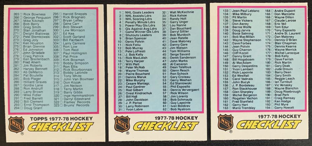 1977-78 O-Pee-Chee NHL Hockey Complete Set 1-398 NM-MINT *0176