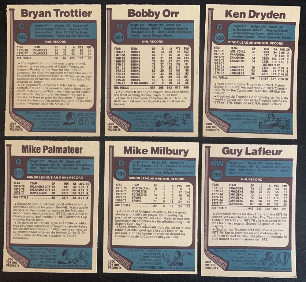 1977-78 O-Pee-Chee NHL Hockey Complete Set 1-398 NM-MINT *0177