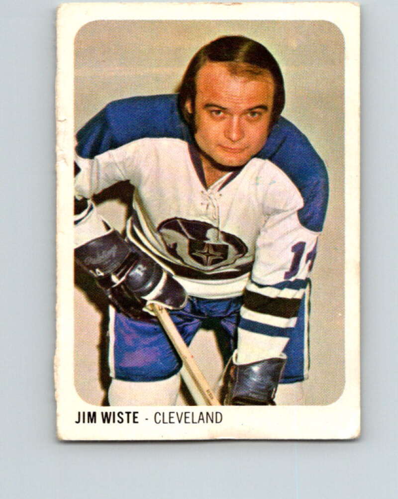 1973-74 Quaker Oats WHA #1 Jim Wiste Cleveland Crusaders V8898