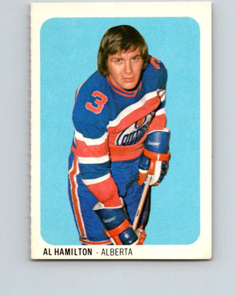 1973-74 Quaker Oats WHA #16 Al Hamilton Alberta Oilers V8910