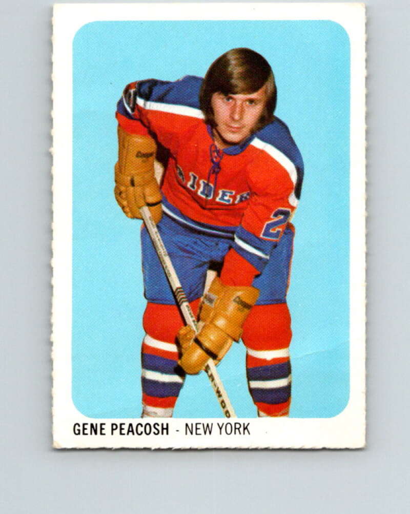 1973-74 Quaker Oats WHA #24 Gene Peacosh New York V8918