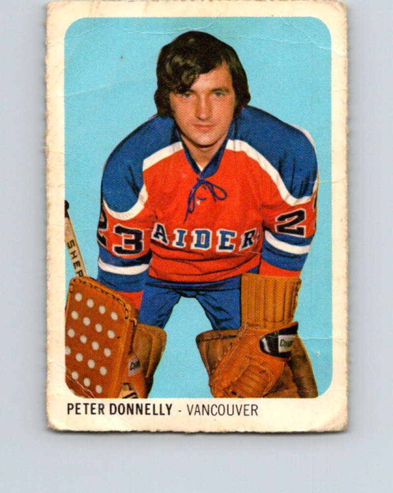 1973-74 Quaker Oats WHA #29 Pete Donnelly Vancouver Blazers V8927