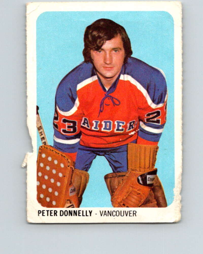 1973-74 Quaker Oats WHA #29 Pete Donnelly Vancouver Blazers V8928