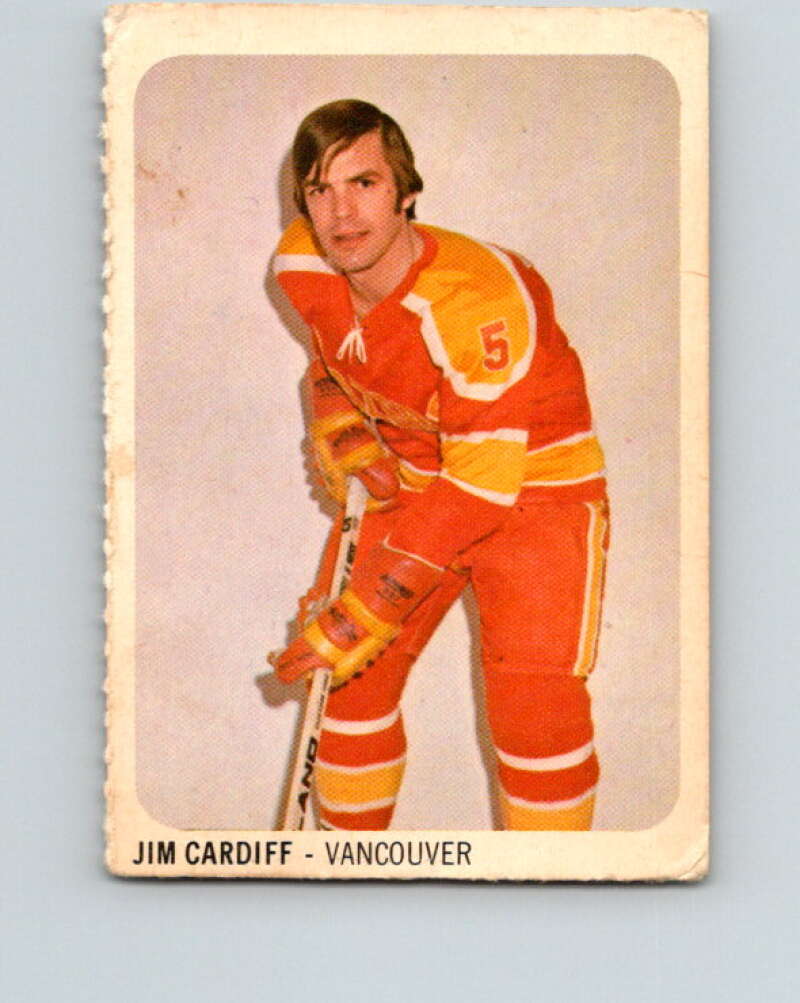 1973-74 Quaker Oats WHA #31 Jim Cardiff Vancouver Blazers V8933