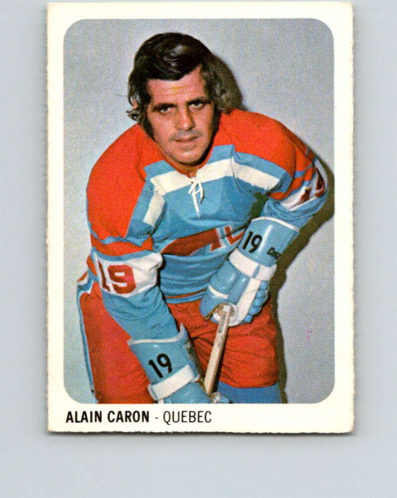 1973-74 Quaker Oats WHA #38 Alain Caron Quebec Nordiques V8943