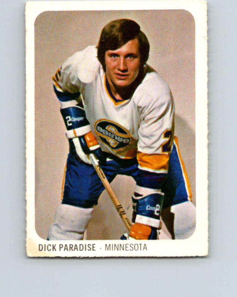 1973-74 Quaker Oats WHA #49 Dick Paradise Minnesota V8958