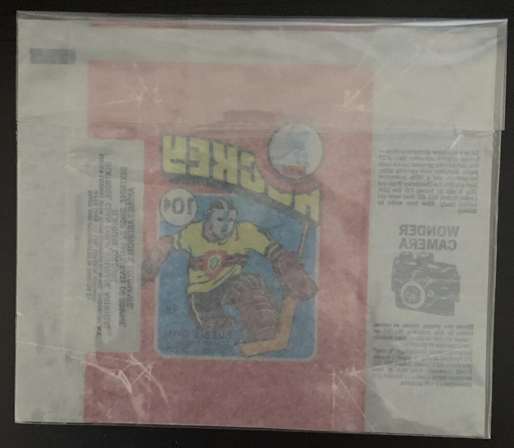 Hockey Wax Wrapper - 1976-77 WHA O-Pee-Chee - Wonder Camera W4