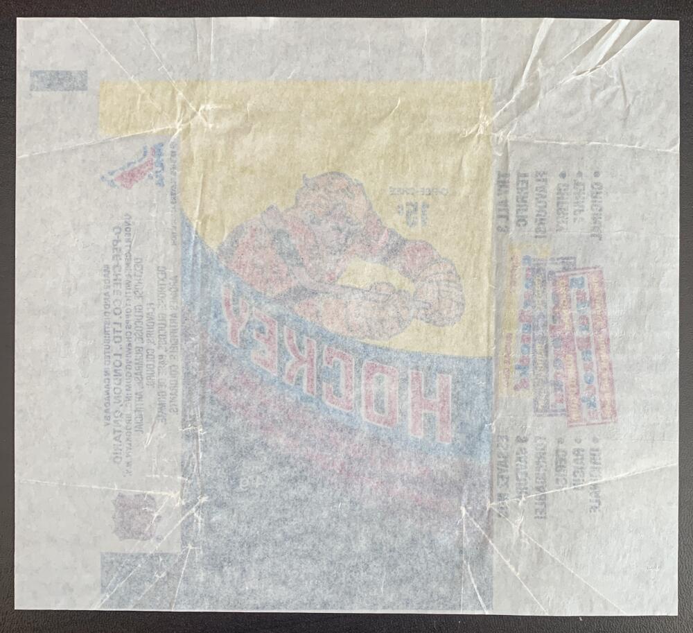 Hockey Wax Wrapper - 1978-79 O-Pee-Chee - Super Bazoka Pack W9