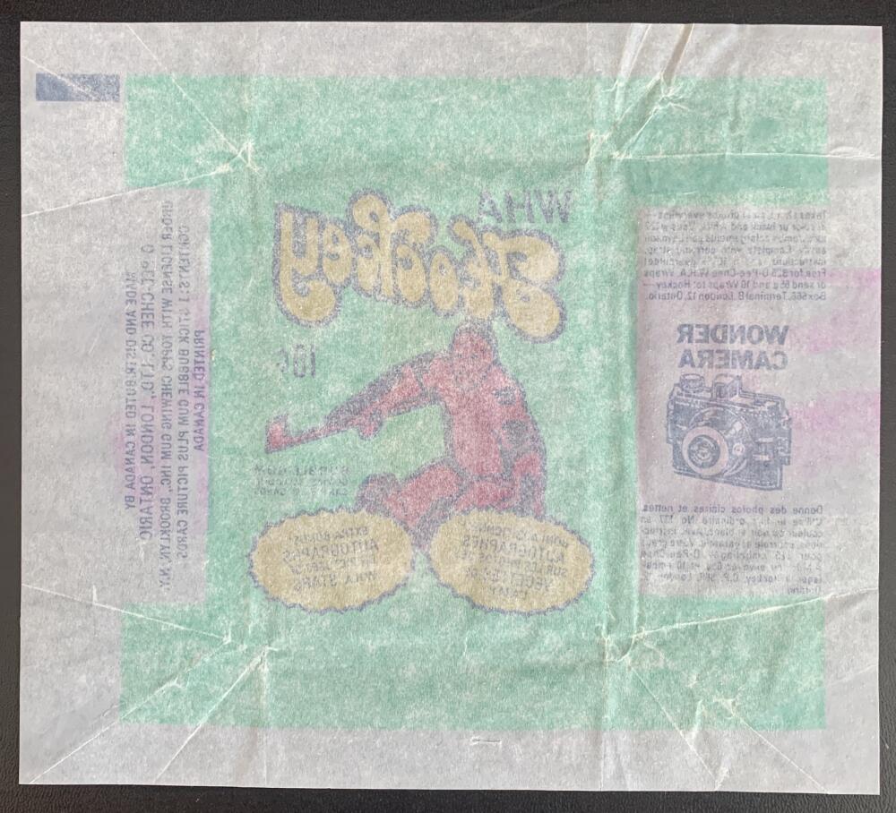 Hockey Wax Wrapper - 1974-75 WHA O-Pee-Chee - Wonder Camera W11