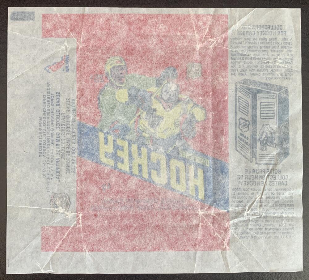 Hockey Wax Wrapper - 1981-82 O-Pee-Chee - Collectors Box Pack W15